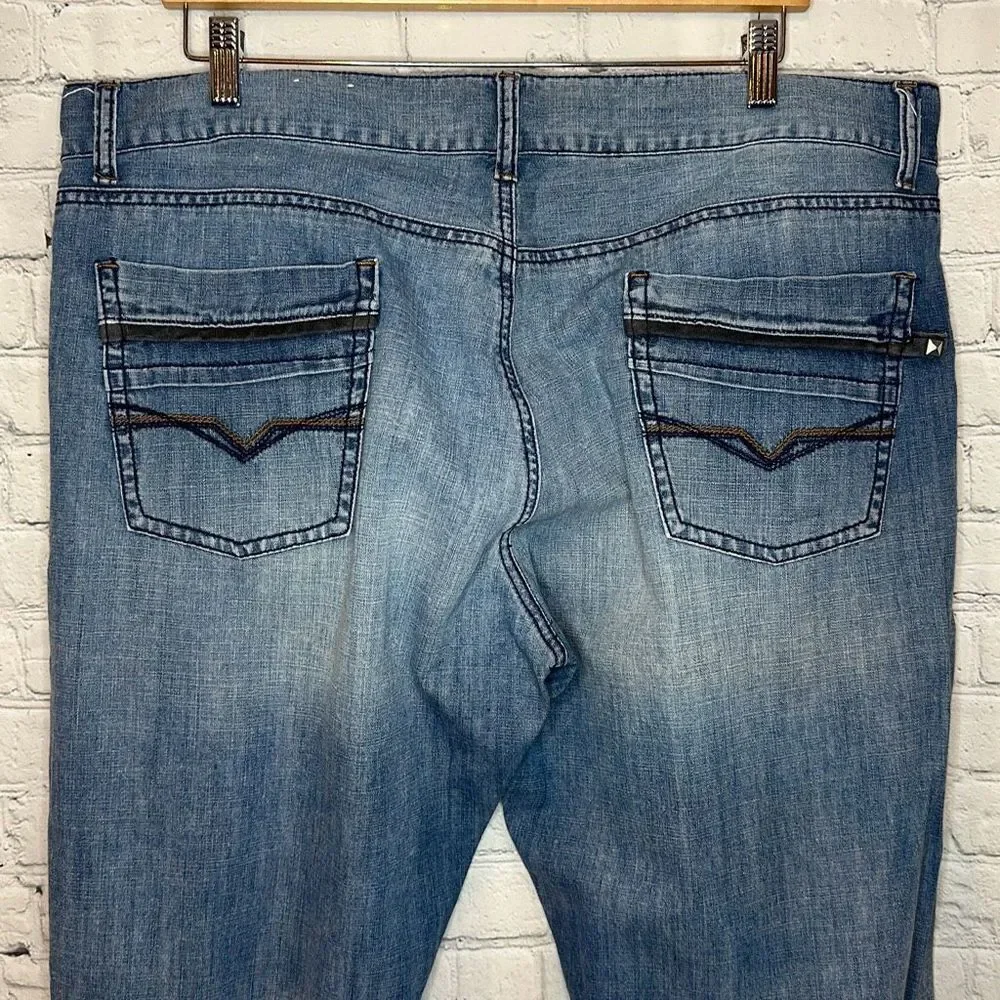 Guess Jeans Mens 40 Blue Light Wash Lightweight‎ Denim